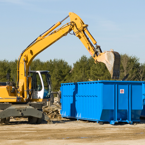 can i choose the location where the residential dumpster will be placed in Spring Valley Minnesota